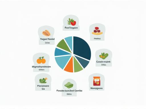 Graphique montrant l'analyse nutritionnelle d'un repas.
